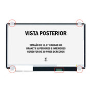 Pantalla N116bge Ea1 11.6 con 30 pines para Laptops Acer Lenovo HP con Postes Arriba/Abajo