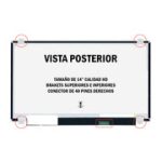 Pantalla LED Ultra Slim n140bge-lb2 de 14" 40 Pines Calidad HD para Laptop