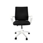 Silla de Oficina y Home Office ergonómica para largas horas de trabajo: altura ajustable, giro 360 grados y rueditas giratorias